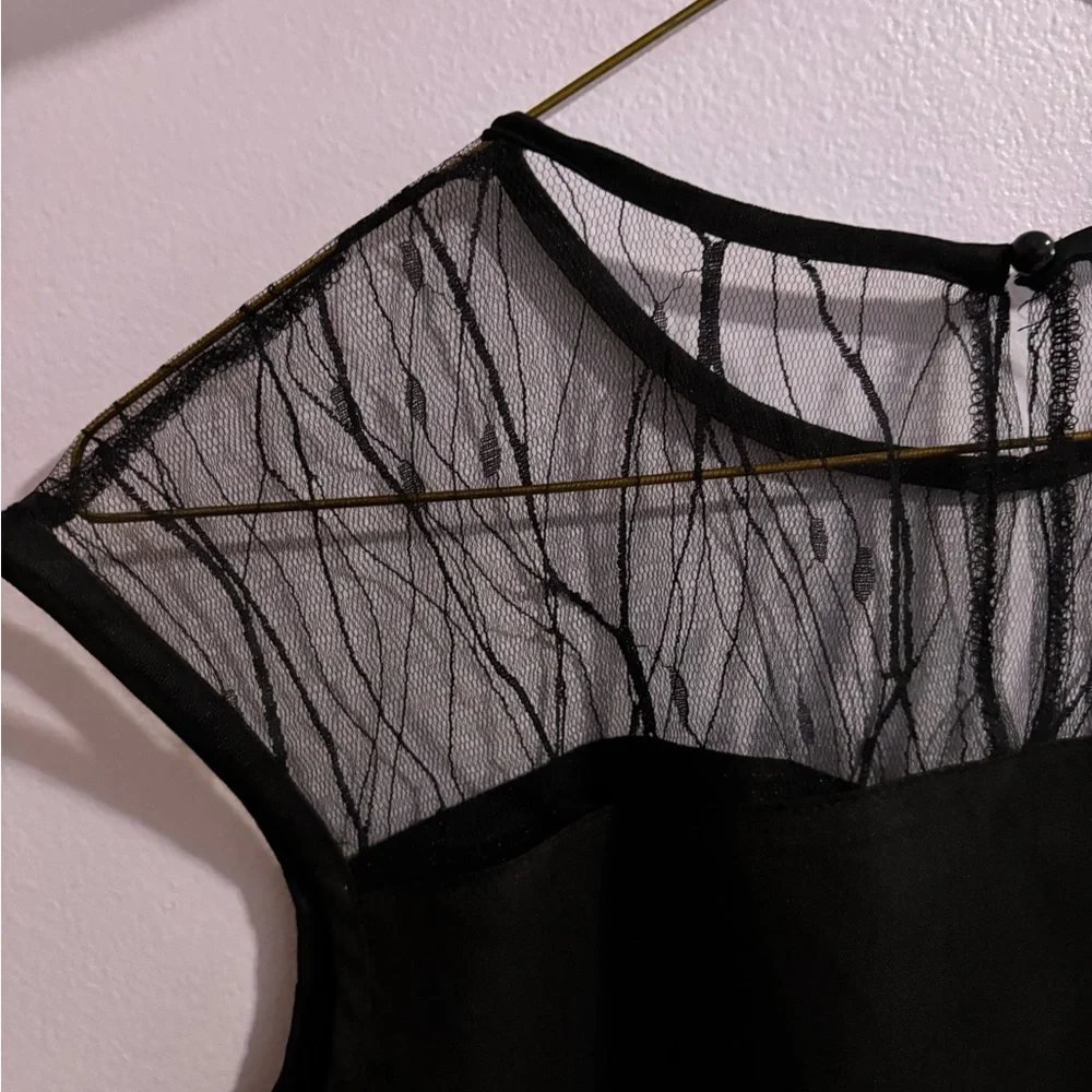 Elegant Black Sheer Top - Picture 4 of 7